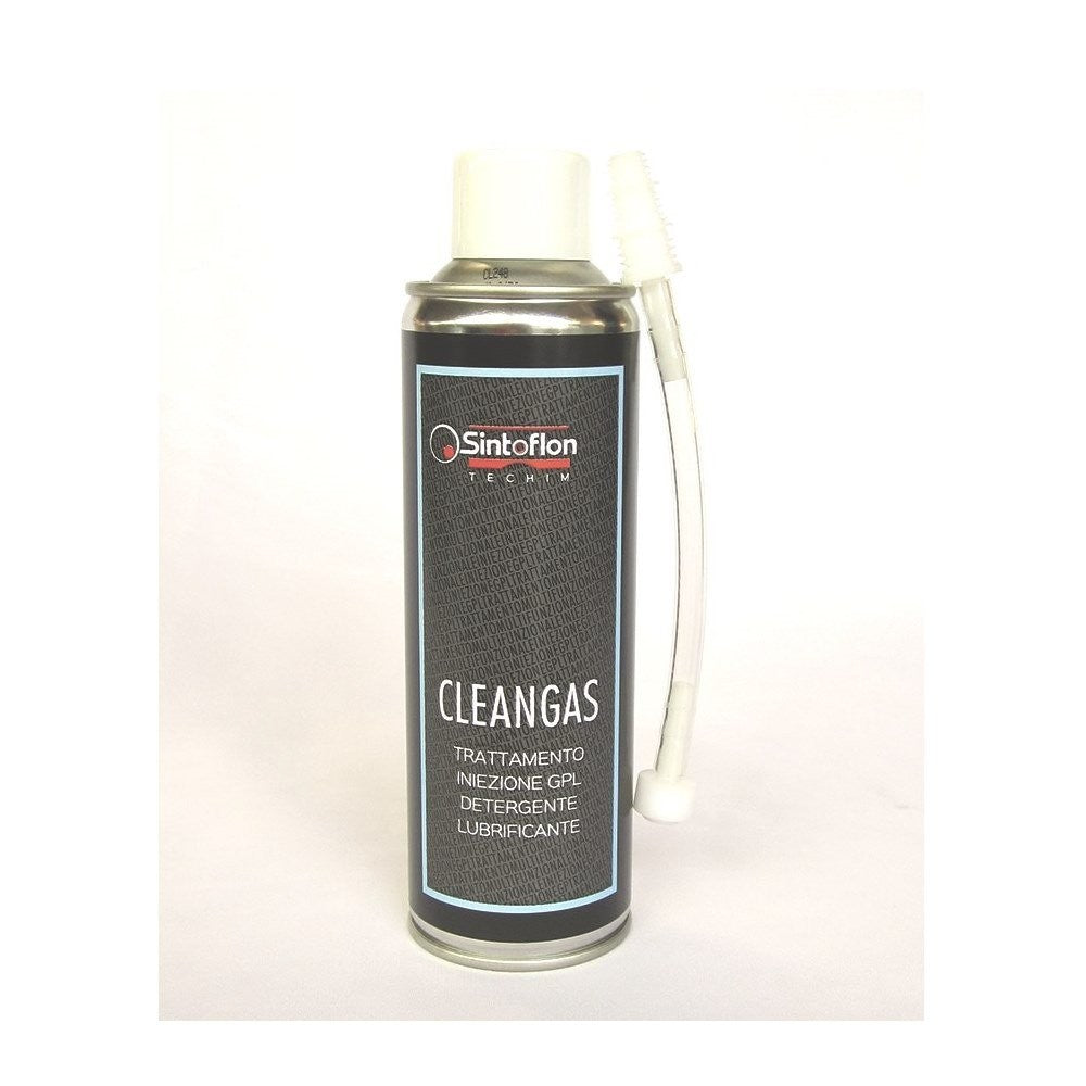 KCG - KIT CLEANGAS Detergente e lubrificante GPL flacone 250ml spray completo di raccordo flacone-serbatoio diametri 10-12-14 MA