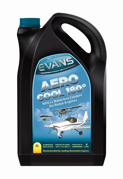EVAC5 - AERO COOL 180° - Per motori Rotax aeronautici - Giallo - 5lt